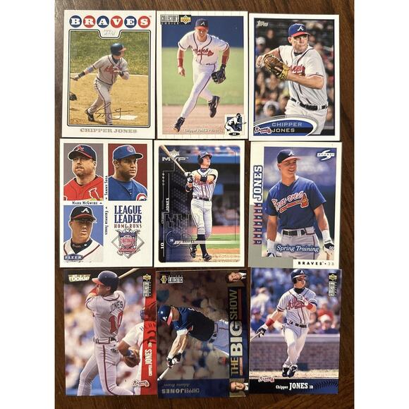Chipper Jones Baseball Cards Lot Of 20 Different - Picture 2 of 4